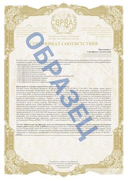 Образец Приложение к СТО 01.064.00220722.2-2020 Котельниково Сертификат СТО 01.064.00220722.2-2020 